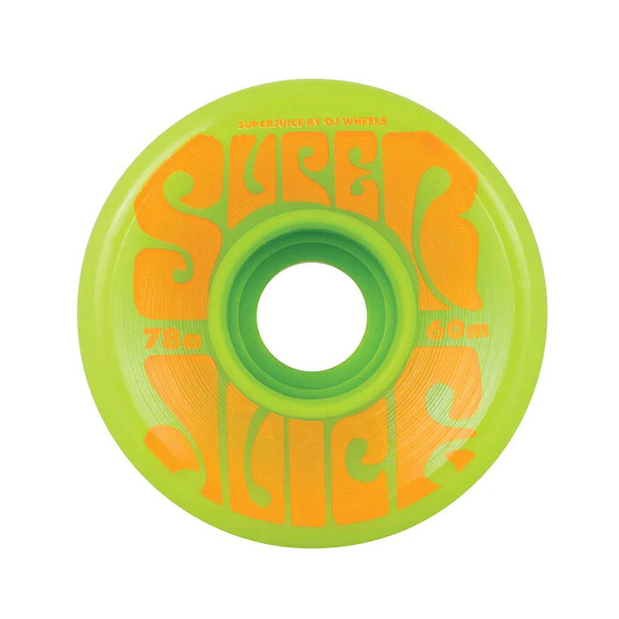 InterplayのOJ WHEELS(オージェーウィール)SUPER JUICE SKATEBOARD WHEELS 78A 60mm GREEN 【オージェー スケートボード スケボー パーツ ウィール】【ソフトウィール】【クルーザー】｜アングル2