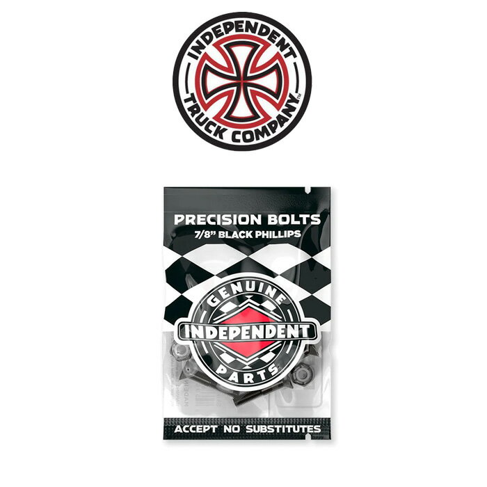 樂天商城 - Independent Trucks (インディペンデント)7/8inch GENUINE PARTS PHILLIPS HARDWARE PKS/8 BLACK(プラス)【インディペンデント】【スケートボード スケボー パーツ BOLT ボルト】