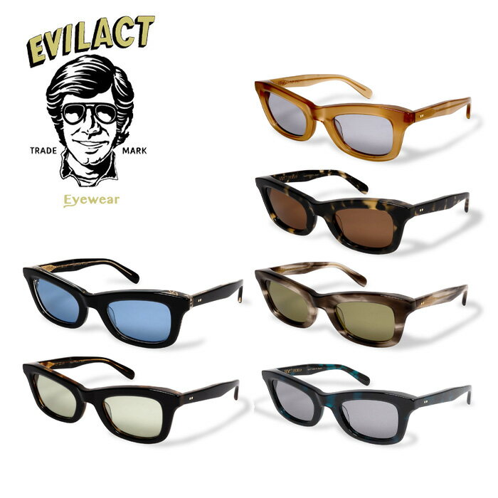 EVILACT EYEWEAR (イーブルアクトアイウエア) ARROW(アロー) COLOR LENS 【サングラス メガネ】【EAE26-09】【インタープ...