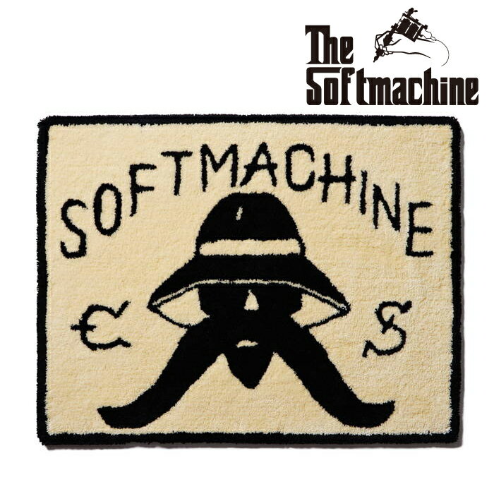 SOFTMACHINE (ソフトマシーン)EASTSIDE RUG【ラグ】【ホワイト タトゥー】【2023AUTUMN&WINTER COLLECTION】【お取り寄せ商品 キャンセル不可】