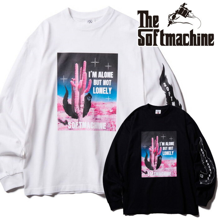 乐天商城 - SOFTMACHINE (ソフトマシーン)FLOATING L/S【Tシャツ 長袖】【ホワイト ブラック タトゥー】【2025 AUTUMN&WINTER】【お取り寄せ商品 キャンセル不可】