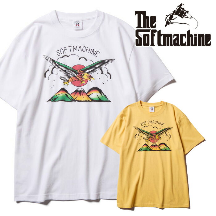 乐天商城 - SOFTMACHINE (ソフトマシーン) FREEDOM-T【Tシャツ 半袖】【ホワイト イエロー タトゥー】【2025 AUTUMN&WINTER】【お取り寄せ商品 キャンセル不可】