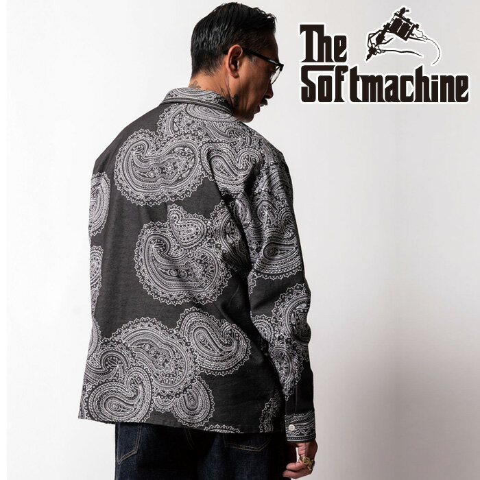 SOFTMACHINE (ソフトマシーン)GENE FLANNEL SHIRTS【シャツ 長袖】【ブラック ブラウン レッド タトゥー】【2025 AUTUMN...
