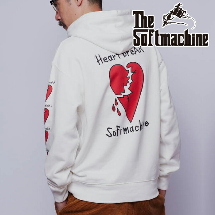 楽天InterplaySOFTMACHINE （ソフトマシーン）HEARTBREAK HOODED【パーカー フーディ】【ホワイト ブラック グレー タトゥー】【2023AUTUMN&WINTER COLLECTION】【お取り寄せ商品 キャンセル不可】