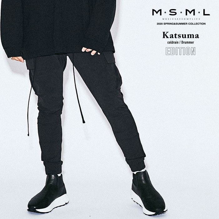 MSML(MUSIC SAVED MY LIFE)(エムエスエムエル) NYLON SKINNY CARGO PANTS【スキニーパンツ】【ストリートファッション ロック バンド】【送料無料】【M201-02L1-PL01】【KATSUMA(coldrain)EDITION】【2020SPRING&SUMMER先行予約】【キャンセル不可】