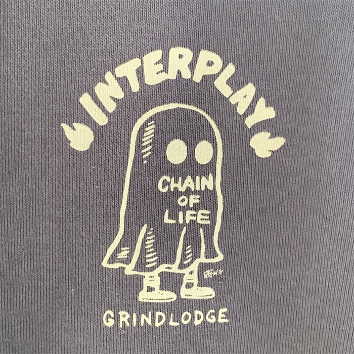 楽天市場】GRINDLODGE × INTERPLAYBAT BALL HOODIE【INTERPLAY