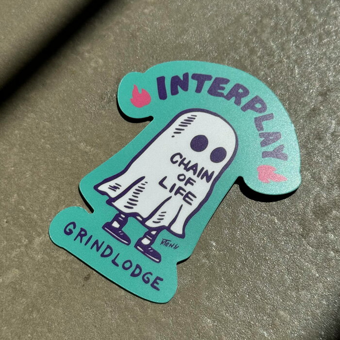 楽天市場】GRINDLODGE × INTERPLAY OBAKE STICKER ver.4【ステッカー