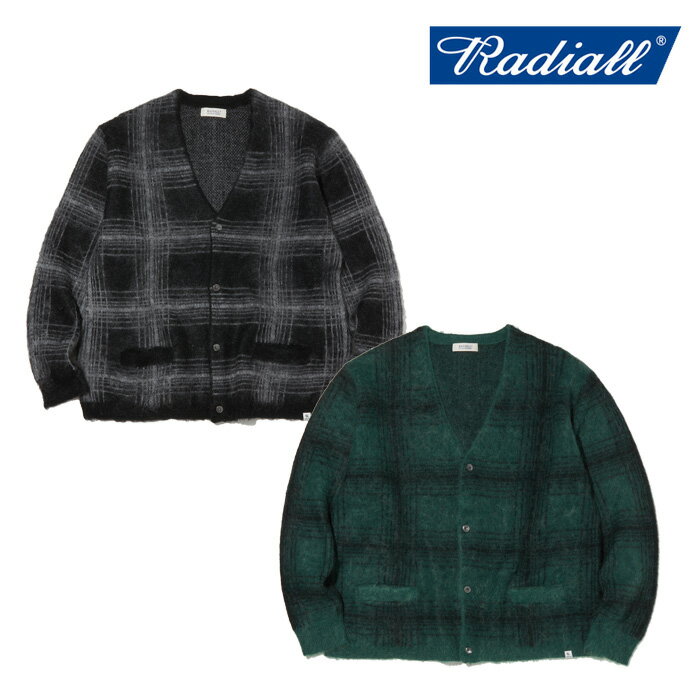 【SALE30%OFF】RADIALL ラディアル ROBBER DUB - CARDIGAN SWEATER L/S 【カーディガン】【2024 AUTUMN...