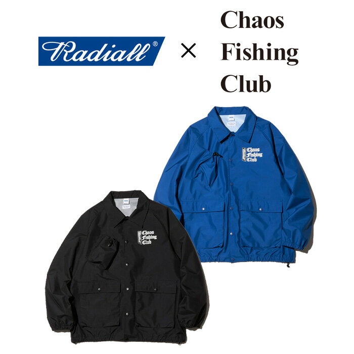 RADIALL ラディアル CHROME LETTERS - WINDBREAKER JACKET 【コーチジャケット】【2024 初売り】【RAD-23AW-SPOT-JW001】【インタープレイ INTERPLAY】【CHAOS FISHING CLUB】