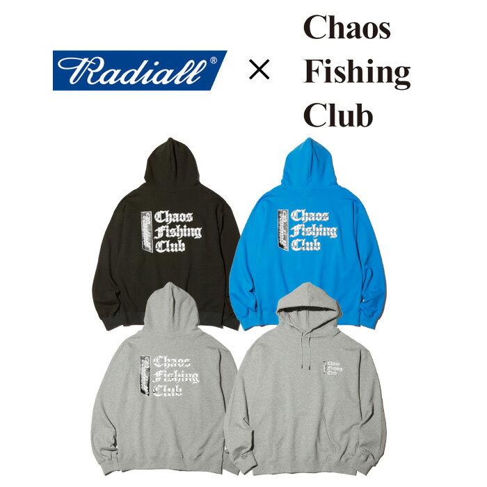 RADIALL ラディアル CHROME LETTERS - HOODIE SWEATSHIRT L/S 