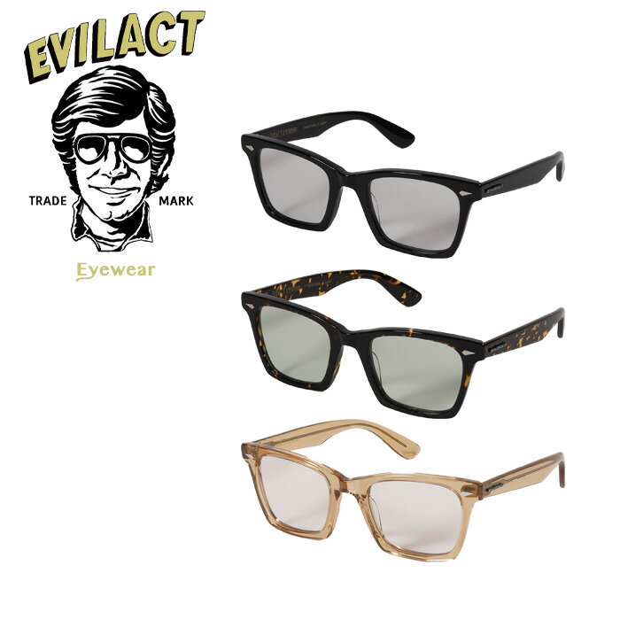 EVILACT EYEWEAR (イーブルアクトアイウエア) MUSTANG COLOR DIMMING LENS 【サングラス メガネ カラー調光レンズ】【EAE24-21】【インタープレイ INTERPLAY】