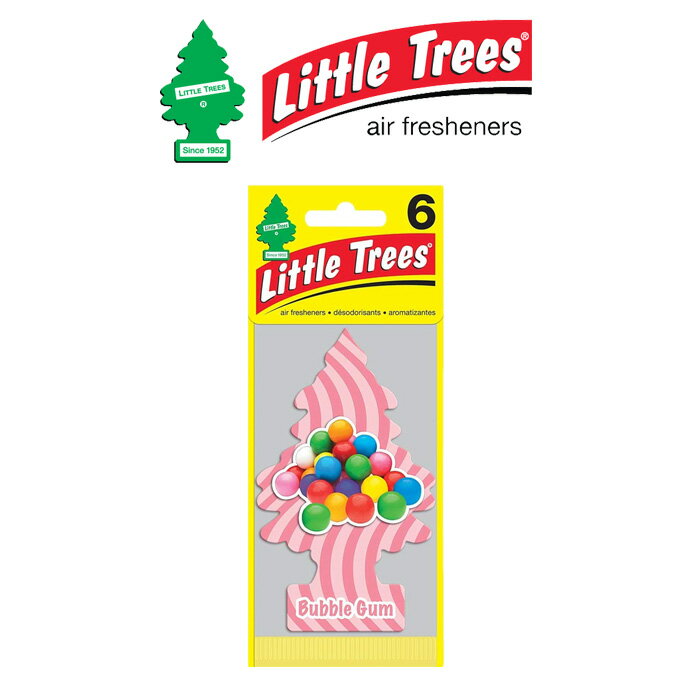 Little Trees (リトルツリー) AIR FRESHENER - Bubble Gum -【エアフレッシュナー バブルガム】【インタープレイ INTERPLAY】