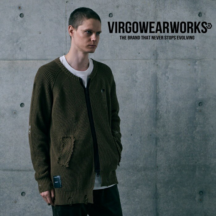 乐天商城 - VIRGOwearworks (ヴァルゴウェアワークス) VICIOUS CARDIGAN【カーディガン】【VG-KNIT-96】【2026 AUTUMN&WINTER 先行予約】【キャンセル不可】【VIRGOwearworks ヴァルゴウエアワークス バルゴ】