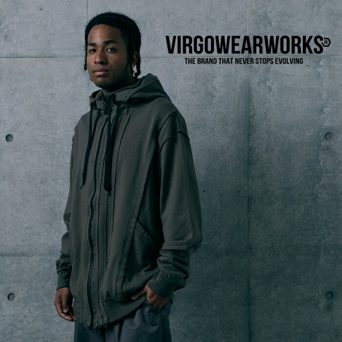 樂天商城 - VIRGOwearworks (ヴァルゴウェアワークス) FRAGFORM ZIP HOODIE【パーカー フーディ】【VG-SWT-175】【2026 AUTUMN&WINTER 先行予約】【キャンセル不可】【VIRGOwearworks ヴァルゴウエアワークス バルゴ】
