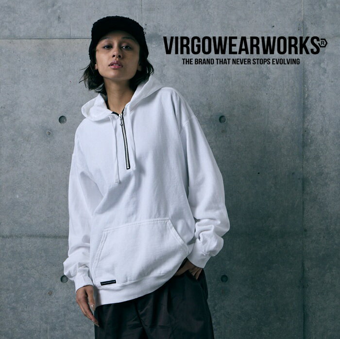 樂天商城 - VIRGOwearworks (ヴァルゴウェアワークス) AFTERFADE HALF ZIP HOODIE【ハーフジップパーカー】【VG-SWT-178】【2026 AUTUMN&WINTER 先行予約】【キャンセル不可】【VIRGOwearworks ヴァルゴウエアワークス バルゴ】