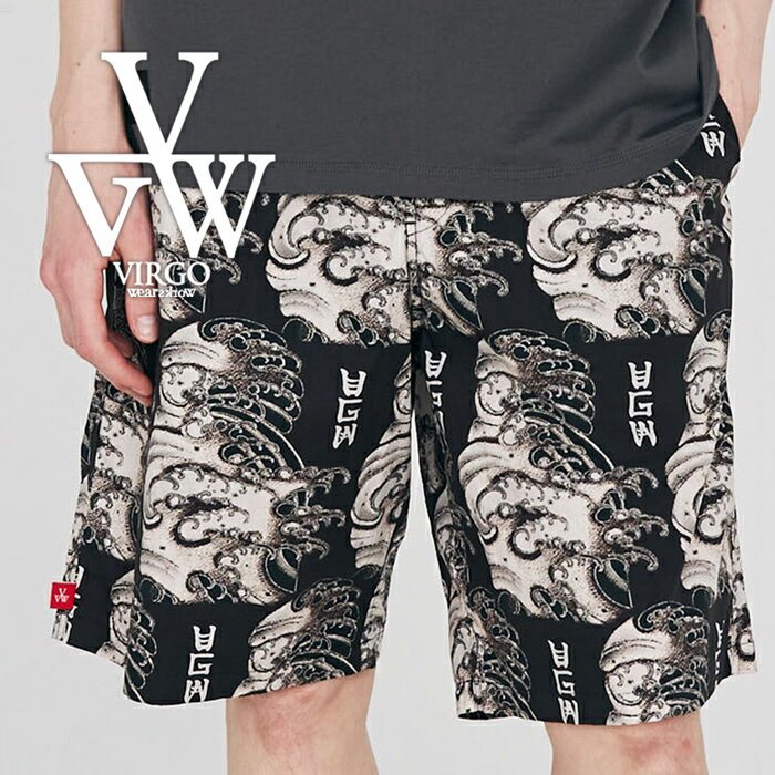 VIRGOwearworks (ヴァルゴウェアワークス) Wave koi-kuchi shorts【ショートパンツ】【VG-PT-420】【2024 SPRING&EARLY SUMMER 先行予約】【キャンセル不可】【VIRGOwearworks ヴァルゴウエアワークス バルゴ】