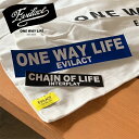 EVILACT (イーブルアクト) × INTERPLAY 別注 ONE WAY LIFE STICKER(BLUE) 【ステッカー シール】【インタープレイ INTERPLAY】