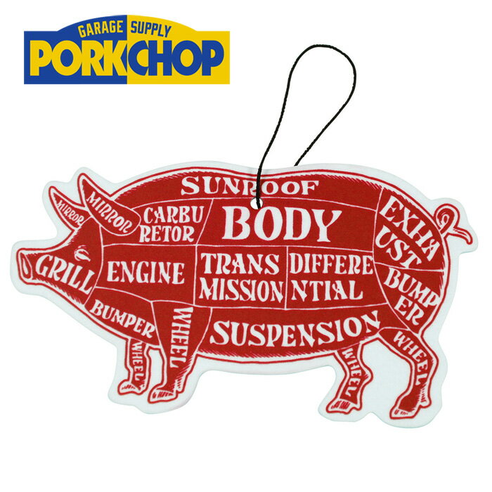 PORKCHOP GARAGE SUPPLY (ݡå 졼ץ饤) AIR FRESHENER (ROSE)ڥեå...