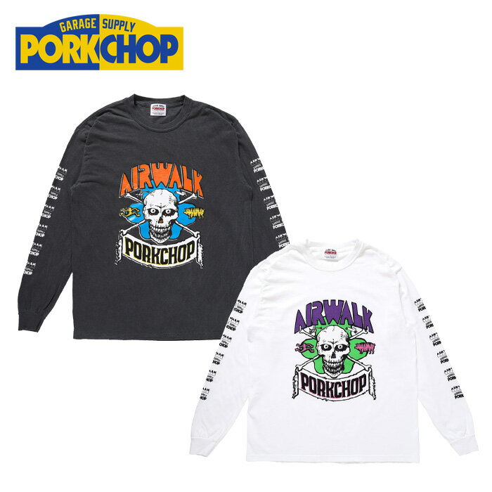 PORKCHOP GARAGE SUPPLY (ポークチョップ ガレージサプライ) AP SKELETON L/S TEE【ロンT ロングスリー..