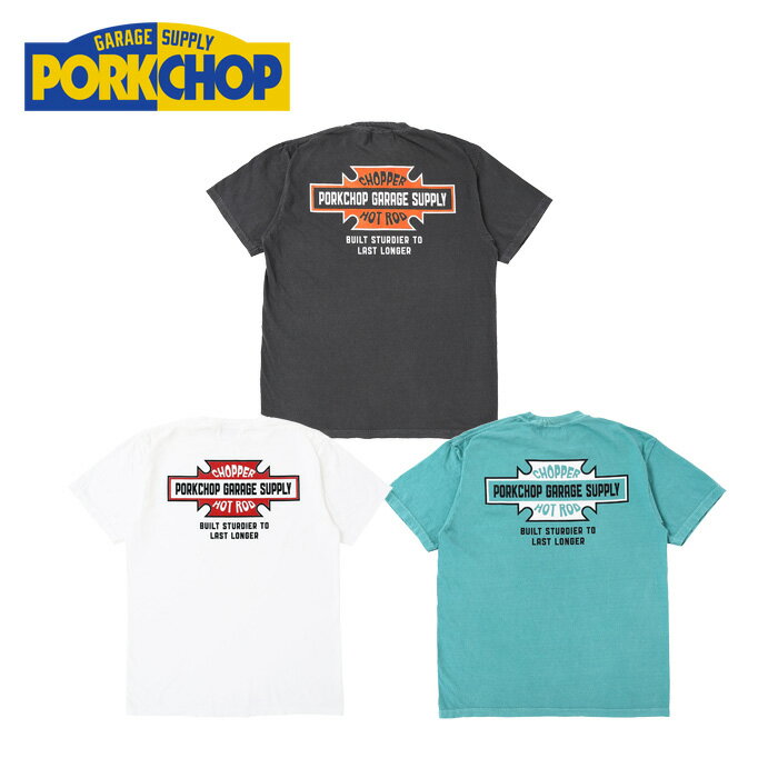 PORKCHOP GARAGE SUPPLY (ポークチョップ ガレージサプライ)BAR&SHIELD TEE【Tシャツ】【インタープレイ INTERPLAY】