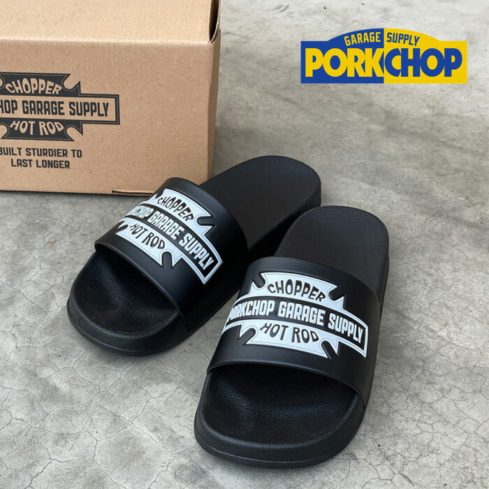 PORKCHOP GARAGE SUPPLY (ポークチョップ ガレージサプライ) BAR&SHIELD SANDALS 【サンダル】【インタープレイ INTERPLAY】