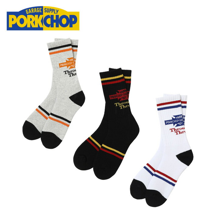 Rakuten - PORKCHOP GARAGE SUPPLY (ポークチョップ ガレージサプライ)BAR&SHIELD SOX【ソックス 靴下】【インタープレイ INTERPLAY】