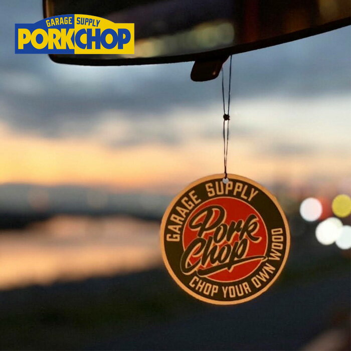 PORKCHOP GARAGE SUPPLY (ポークチョップ ガレージサプライ) CIRCLE SCRIPT AIR FRESHENER 【エアフレ..