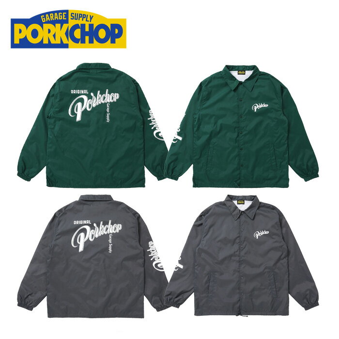 PORKCHOP GARAGE SUPPLY (ポークチョップ ガレージサプライ)CRS LOGO COACH JKT【コーチジャケット】【インタープレイ INTERPLAY】
