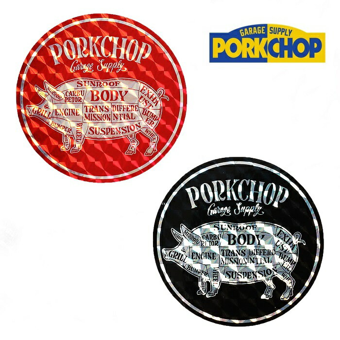 PORKCHOP GARAGE SUPPLY (ݡå 졼ץ饤) HOLOGRAM STICKER CIRCLE ڥƥ...