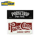 PORKCHOP GARAGE SUPPLY (ポークチョップ ガレージサプライ) SQUARE LOGO STICKER SET 【ステッカーセット ステッカー シール】【インタープレイ INTERPLAY】