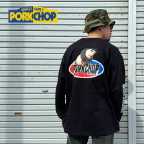 PORKCHOP GARAGE SUPPLY (ݡå 졼ץ饤) P 2nd OVAL LS TEE ڥT 󥰥꡼Tۡڥ󥿡ץ쥤 INTERPLAY 