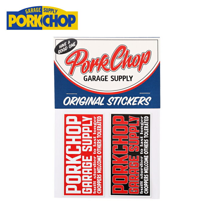 PORKCHOP GARAGE SUPPLY (ポークチョップ ガレージサプライ) SQUARE STICKER SET【ステッカーセット シール】【インタープレイ INTERPLAY】