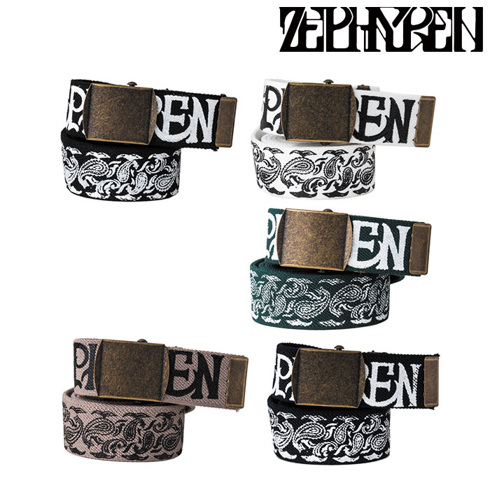 ZEPHYREN ゼファレン PAISLEY G.I BELT【ベルト】【2022 AUTUMN&WINTER 先行予約】【キャンセル不可】【Z17AW01】