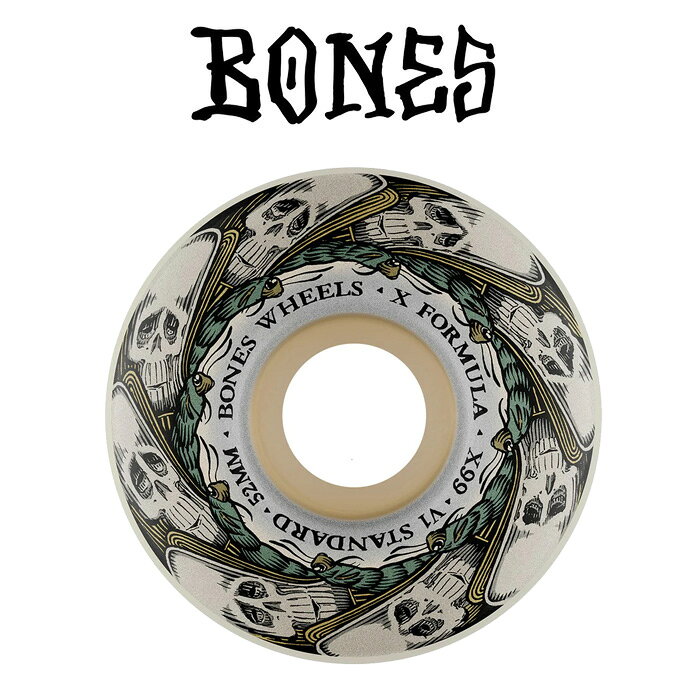 BONESWHEELS(ボーンズウィール) X-FORMULA BUTTERFLY EFFECT V1 STANDARD 99A 52mm 【ボーンズ スケートボード スケボー パーツ ウィール】