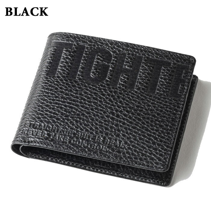 TIGHTBOOTH LEATHER BIFOLD WALLET 黒 財布-