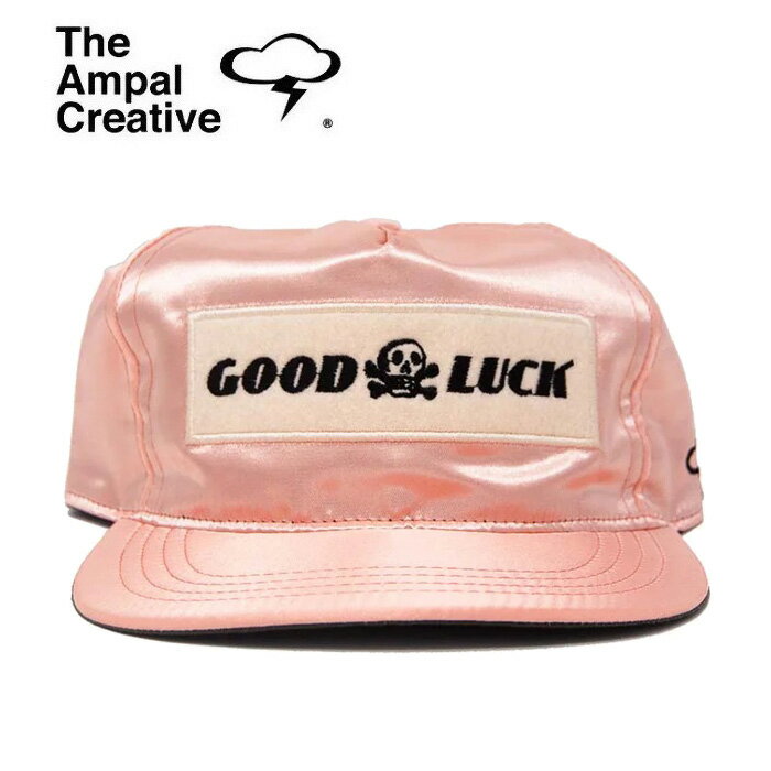 THE AMPAL CREATIVE (ザ・アンパル クリエイティブ)GOOD LUCK SATIN SNAPBACK CAP Peach【キャップ 帽子 定番...