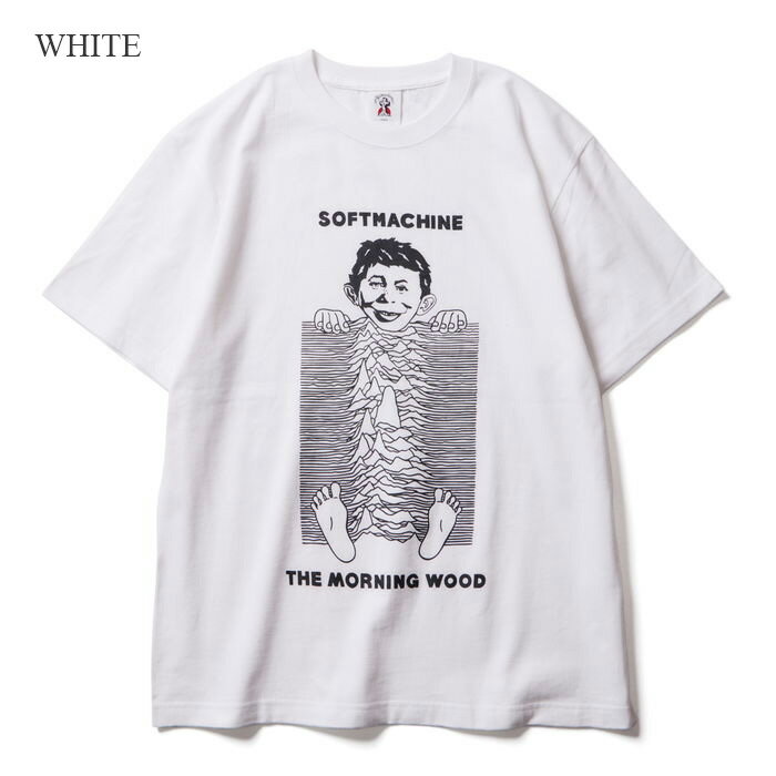 SOFTMACHINE (ソフトマシーン)MORNING WOOD-T【Tシャツ 半袖】【ホワイト ブラック オレンジ タトゥー】【2025 SUMMER VACATION 新作】