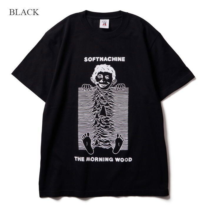 SOFTMACHINE (ソフトマシーン)MORNING WOOD-T【Tシャツ 半袖】【ホワイト ブラック オレンジ タトゥー】【2025 SUMMER VACATION 新作】