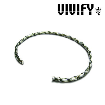 VIVIFY(ヴィヴィファイ）Silver x Brass Spiral Bangle【職人の完全手作業による逸品】【バングル】【送料無料】