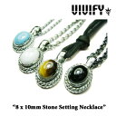 VIVIFY(BBt@Cj8 x 10mm Stone Setting NecklaceyI[_[Ch 󒍐YzyLZszylbNXzyVFN-191zy^CK[AC IjLX }OlTCg ^[RCYz