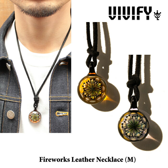 VIVIFY(ヴィヴィファイ）Fireworks Leather Necklace(M)