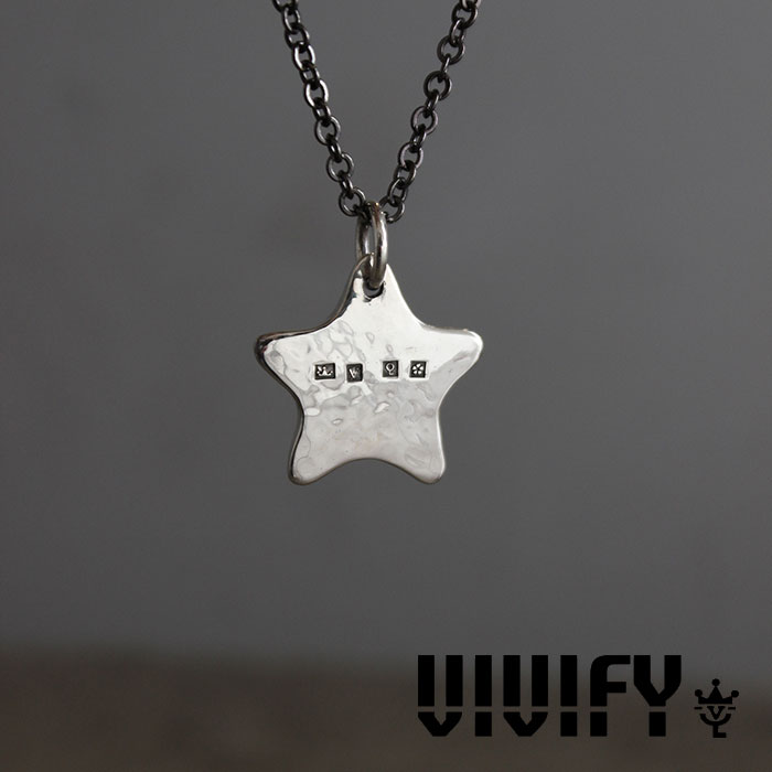VIVIFY(ヴィヴィファイ)Hammered Star Hallmarks Pendant Head【オーダーメイド 受注生産】【キャンセル不可】【VIVIFY ネックレス】【VFN-255】