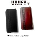 VIVIFY(ヴィヴィファイ)Pressed pattern Long Wallet【予約商品】【キャンセル不可】【長財布 ウォレット】【VFO-088】(4)