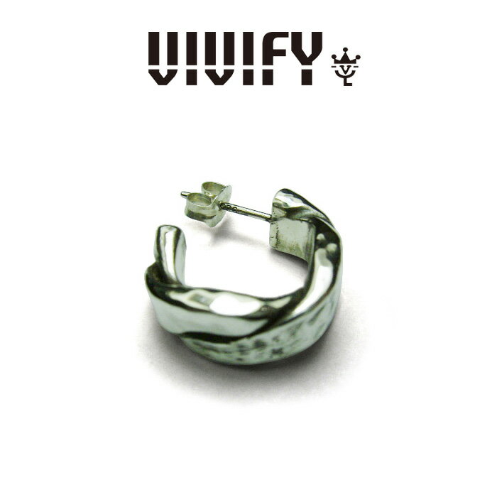 VIVIFY(ヴィヴィファイ）Twist & Press Pierce(Silver x Silver)【オーダーメイド受注生産】【キャンセル不可】【VIVIFY フープピアス】【シルバー ゴールド】【VFP-081】