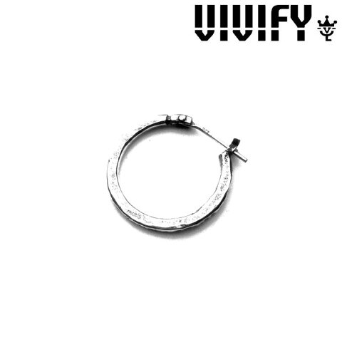 VIVIFY(ヴィヴィファイ)(ビビファイ) Hammered Hoop Pierce【フープ ピアス シルバー】【即発送可能】【送料無料】【vfp-091】【VIVIFY vivify ヴィヴィファイ正規取扱い店】