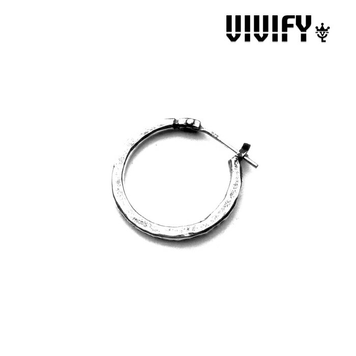 VIVIFY(ヴィヴィファイ)(ビビファイ)Hammered Hoop Pierce【ハンマーフープピアス】【VFP-091】【シルバー】【受注生産 オーダーメイド】【キャンセル不可】