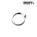 VIVIFY(ヴィヴィファイ)(ビビファイ)Hammered Hoop Pierce【ハンマーフープピアス】【VFP-091】【シルバー】【受注生産 オーダーメイド】【キャンセル不可】