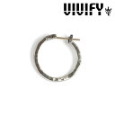 ビビファイ ピアス メンズ VIVIFY(ヴィヴィファイ）k18goldpost Hammered Hoop Pierce【オーダーメイド受注生産】【キャンセル不可】【VIVIFY フープピアス】【シルバー ゴールド】【VFP-114】