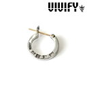 ビビファイ ピアス メンズ VIVIFY(ヴィヴィファイ）K18goldpost Hallmarks Hoop Pierce