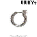 VIVIFY(ヴィヴィファイ)(ビビファイ) Hammered Hoop Pierce(M)【VIVIFY フープピアス】【VFP-176】【シルバー】【オーダ...